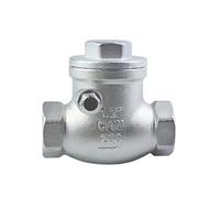 Clapet anti-retour horizontal à filetage femelle en acier inoxydable 304, résistant aux hautes pressions et températures extrêmes, 1/2", 3/4", 1", 1-1/4"(1 Inch)