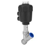 Clapet anti-retour incliné, corps en acier inoxydable avec boîtier en plastique, 1/2" DN15