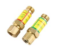 Clapet anti-retour oxygène acétylène anti-retour de flamme Clignotant anti-retour de flamme M16 * 1.5 HF-2, 1 paire