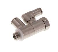 Clapet anti-retour pilote 6mm & G1/8'' coude mâle laiton 0.5-10bar (7-145psi)