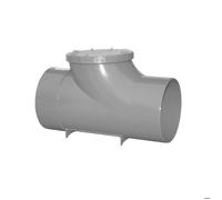 Clapet anti-retour PVC à coller - FIRST PLAST - Ø200 - Mâle femelle - Gris clair - NF EN 1329-1 - Bs3d0 - NF ME