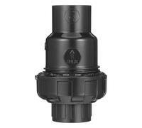 Clapet Anti-retour Upvc Noir à Flux Unidirectionnel et -pression | Conduite D’eau, Usage Plomberie Industrielle, Corps Plastique Upvc, Valve de Retenue, Finition Noire