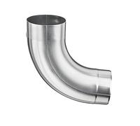 Clapet de gouttière à pluie en zinc-titane 85°, disponible dans les tailles 60, 76, 80, 87 et 100 mm
