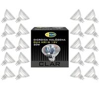 CLAR - Ampoule Halogene 20W, Ampoule 12V, Spot 12V, Lampe Halogene, Ampoule GU4, Ampoule Alogene, Spot Halogene, Lampe Halogène (Pack 20)