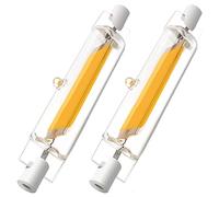 CLAR - Ampoule LED R7S 78mm, 6W 6000ºK, Tube (Pack de 2)