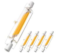 CLAR - Ampoule LED R7S 78mm, R7S LED 78mm, Ampoule R7S LED, Ampoule Tube, 6W 6000ºK (Pack 5)
