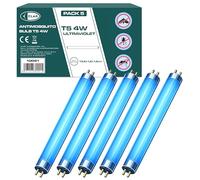 CLAR - Neon Anti Moustique, Anti Insecte, pour Lampe, Destructeur d’Insecte, Ampoule Tue Mouche, 13,6 x 1,6cm (4W Pack 5)