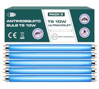 CLAR - Tube Néon UV 10W pour Lampe Anti Moustique, Remplacement Insectes Volants, Ampoule Tue Mouche 33,1 x 2,6cm (Pack 5)