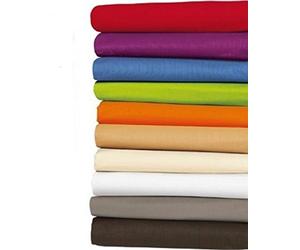 Clara - TAIE D OREILLER 65X65 CM COULEUR ROUGE 100% COTON GAMME