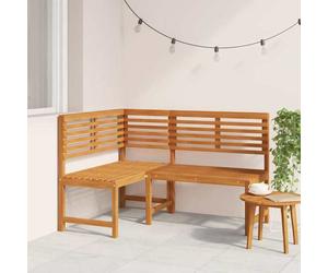 Clarence* Banquette d'angle de Jardin - chaise d'extérieur,140 cm Bois solide d'acacia &Europ2118403