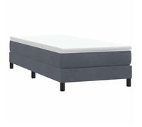 CLARENCE® Cadre de lit - 1 PLACE - et sommier à lattes - sans matelas - gris foncé 80x210 cm - LV1162