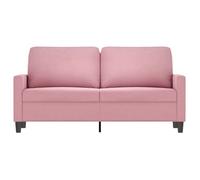 Clarence* Canapé à 2 places/positions - Loveseat/Sofa - 100 % polyester - Rose 140 cm Velours EU957021