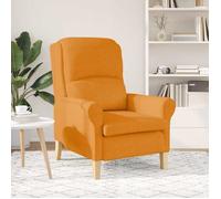 CLARENCE® Fauteuil simple - Chaise-Canapé - pour salon/chambre/bureau - Jaune foncé 76x94x102 cm tissu LV5374
