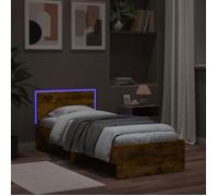 CLARENCE® Structure de lit - Pour Adulte ou enfant - sans matelas - avec lumières LED - 90x200 cm LV962