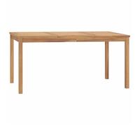 Clarence* Table à dîner de jardin 6 personnes - Table repas de jardin 160x80x77 cm Bois de teck solide &Europ1919968