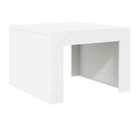 CLARENCE® Table basse - Petite Table d'appoint - blanc 50x50x35 cm bois d'ingénierie ll4679
