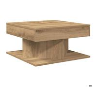 CLARENCE® Table basse - Petite Table d'appoint - chêne artisanal 55x55x30 cm bois d'ingénierie ll4180