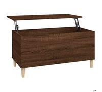 CLARENCE® Table basse - Petite Table d'appoint - Chêne marron 90x44 5x45 cm Bois d'ingénierie ll1999