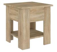 CLARENCE® Table basse - Petite Table d'appoint - chêne sonoma 40x40x42 cm bois d'ingénierie ll4336