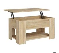 CLARENCE® Table basse - Petite Table d'appoint - chêne sonoma 79x49x41 cm bois d'ingénierie ll4321