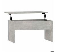 CLARENCE® Table basse - Petite Table d'appoint - gris béton 80x50 5x41 5 cm bois d'ingénierie ll4389
