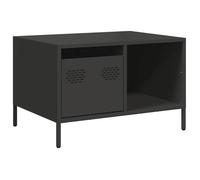 CLARENCE® Table basse - Petite Table d'appoint - noir 68 5x50x43 5 cm acier laminé à froid ll4156