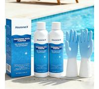 Clarifiant pour Eau de Piscine, Purificateur Hozonex Prolonge Les intervalles de vidange, Élimine en Douceur la turbidité et Les Particules de saleté Adapté aux piscines Hors-Sol et de Jardin (2PCS)