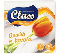 Class - Serviettes, qualité en table papier, 2 plis 33 x 33 cm - 30 pièces