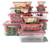 Classbach® Ensemble 14 boîtes plastiques hermétiques adaptées lave-vaisselle, micro-ondes, congélateur. Idéales pour repas, lunch, préparation. C-FHD 4009 K