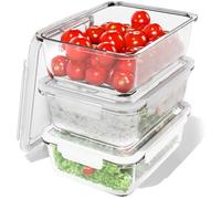 Classbach Ensemble 3 boîtes en verre C-FHD4020G – 3x1040 ml, micro-ondes/lave-vaisselle/four