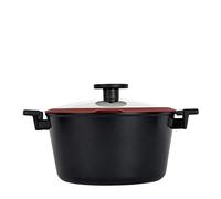 CLASSE ITALY, Ligne TUSCANY Casserole haute 24 cm, antiadhésive naturelle 5 couches, haute résistance, sans PTFE, PFOA, plomb, CADMIO, pour induction et flamme