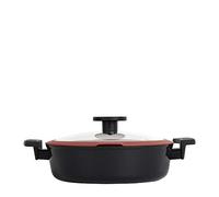 CLASSE ITALY, Linea TUSCANY Casserole basse 24 cm - Antiadhésif naturel 5 couches, haute résistance, sans PTFE, PFOA, plomb, CADMIO, pour induction et flamme
