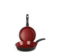 CLASSE ITALY, Set de poêles antiadhésives 2 pièces sans PFAS, Revêtement antiadhésif à 5 couches sans PTFE, PFOA, 100% sûr, Ligne TUSCANY, pour induction et flamme