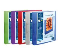 Exacompta Classeur Krea Cover Chromaline – 2 anneaux 30 mm – A4 Maxi – Couleurs assorties