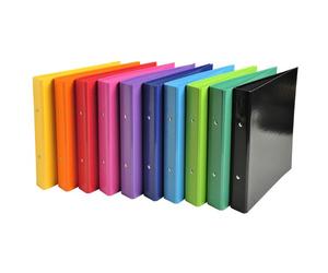 Classeur 2 anneaux cartonné Iderama A5 - Dos 3,5 cm couleurs assorties