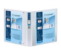 Classeur PP personnalisable Kreacover - 2 anneaux en D 50mm - A4 maxi - Blanc