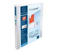 Exacompta Classeur 2 anneaux plastifié KREACOVER® personnalisable A4+ - Dos 3,8 cm blanc