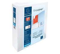 Classeur 2 anneaux plastifié Exacompta KREACOVER® personnalisable A4+ - Dos 9 cm blanc