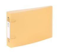 Classeur 2 anneaux plastifié Propysoft Viquel A5 Dos de 3.5 cm orange transparent