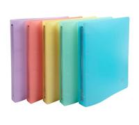 Classeur 4 anneaux 30 mm polypropylène Chromaline Pastel - A4 Maxi - Couleurs assorties
