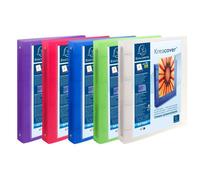 Classeur 4 anneaux 30mm polypropylène chromaline 7/10e Krea Cover - A4 maxi - Couleurs assorties