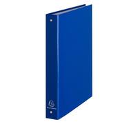 Classeur 4 anneaux carton plastifié dos 3,5 cm bleu