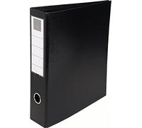 Exacompta Classeur 4 anneaux cartonné A4 Maxi - Dos 7 cm - Noir