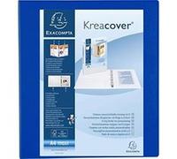 Classeur 4 anneaux en d 50mm remborde 3 pochettes exterieures krea cover - a4 maxi exacompta 51844be G