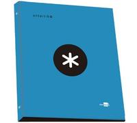 Classeur 4 anneaux folio bleu