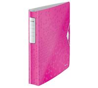 Leitz 4240-00-23 Classeur à anneaux Active WOW, A4, polyfoam, 4 anneaux, 30 mm, rose
