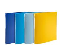 Classeur 4 anneaux plastifié Bee Blue Exacompta - couleurs assorties