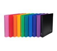 Classeur 4 anneaux plastifié Exacompta Opak A4 Maxi - Dos 4 cm coloris assortis