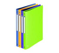 Classeur 4 anneaux plastique Oxford Memphis A4 dos 2 cm couleurs pastel assorties