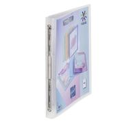 Classeur 4 anneaux plastique Viquel A4 personnalisable dos 2,5 cm incolore